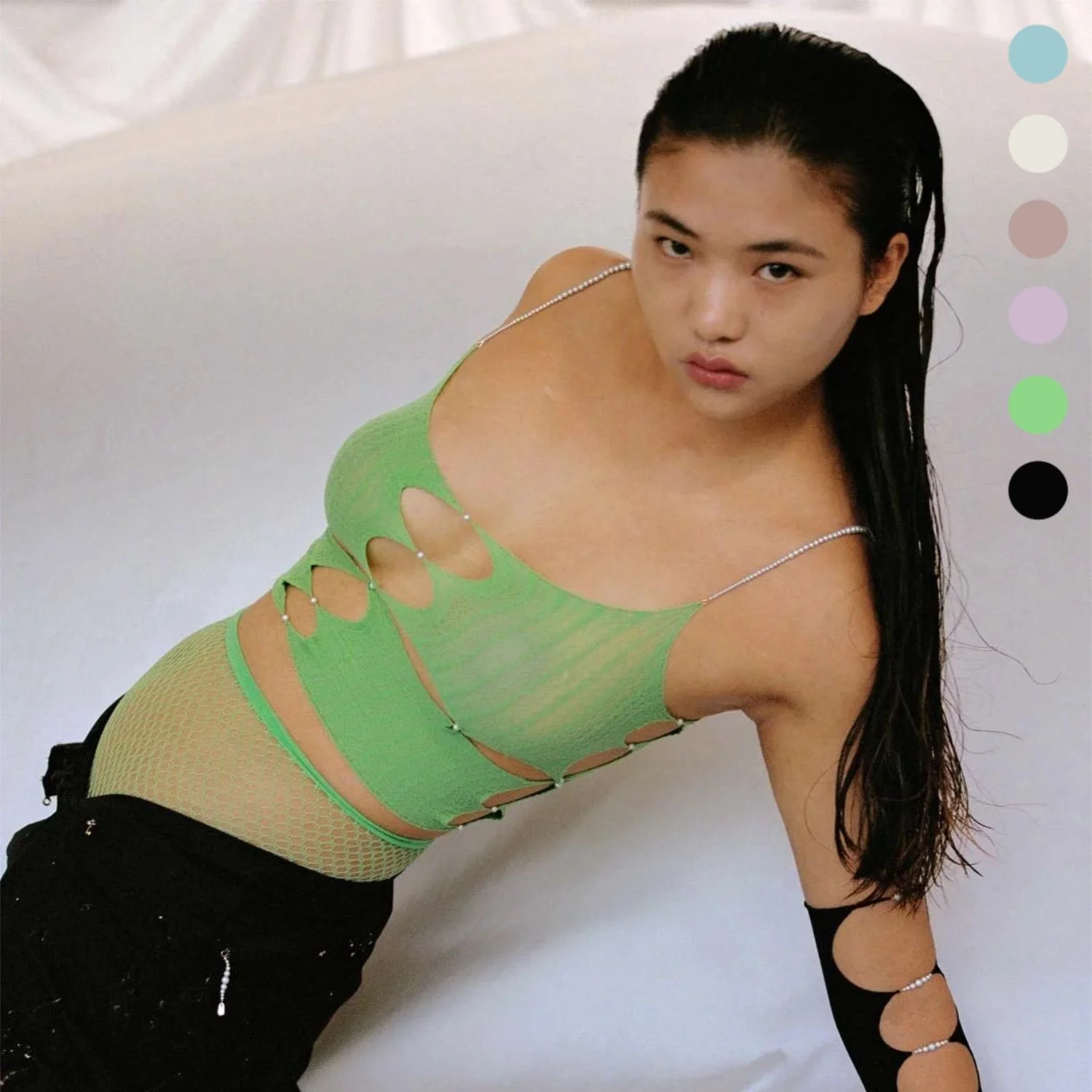 Tank Top with Center Cutout