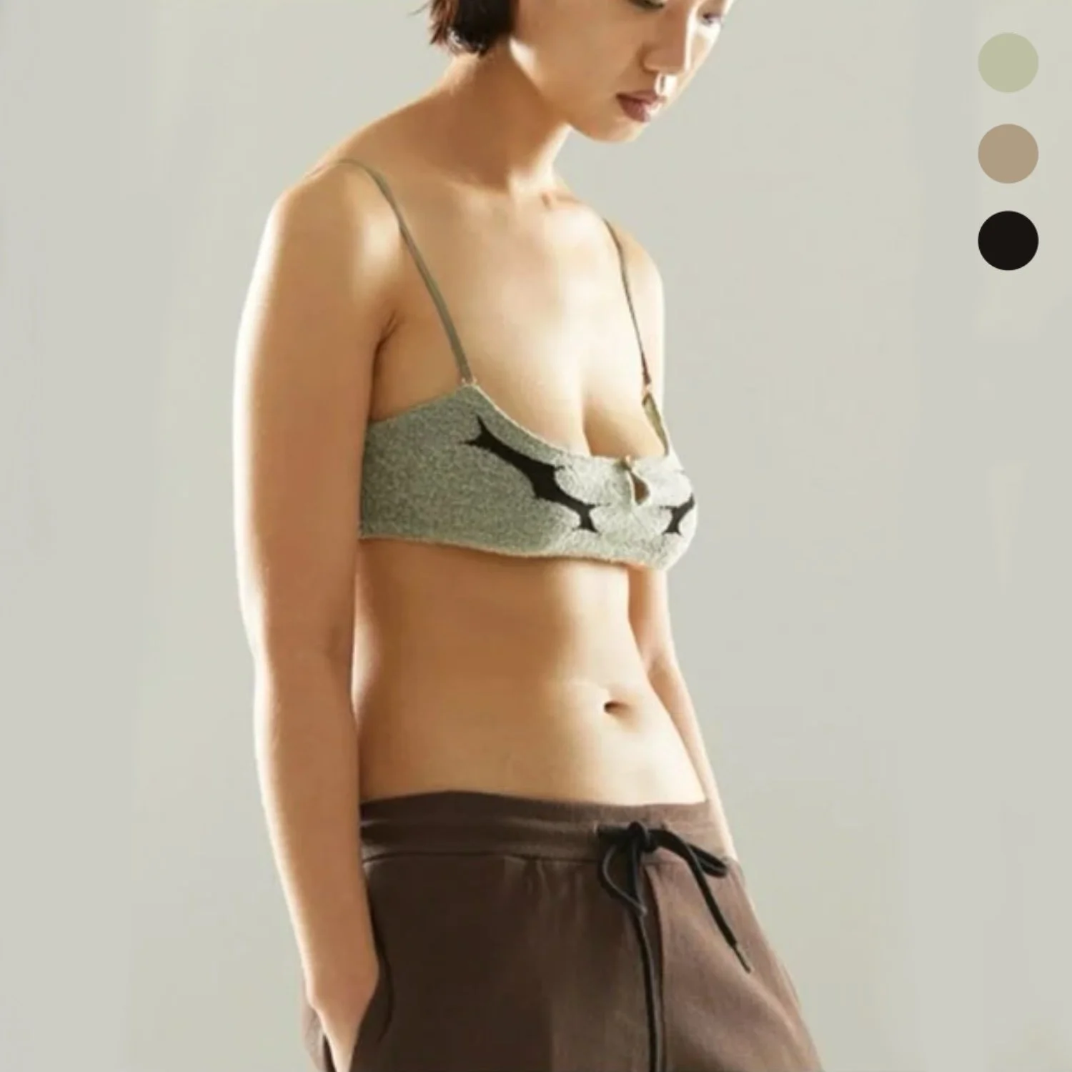 Thorn Intarsia Crop Top