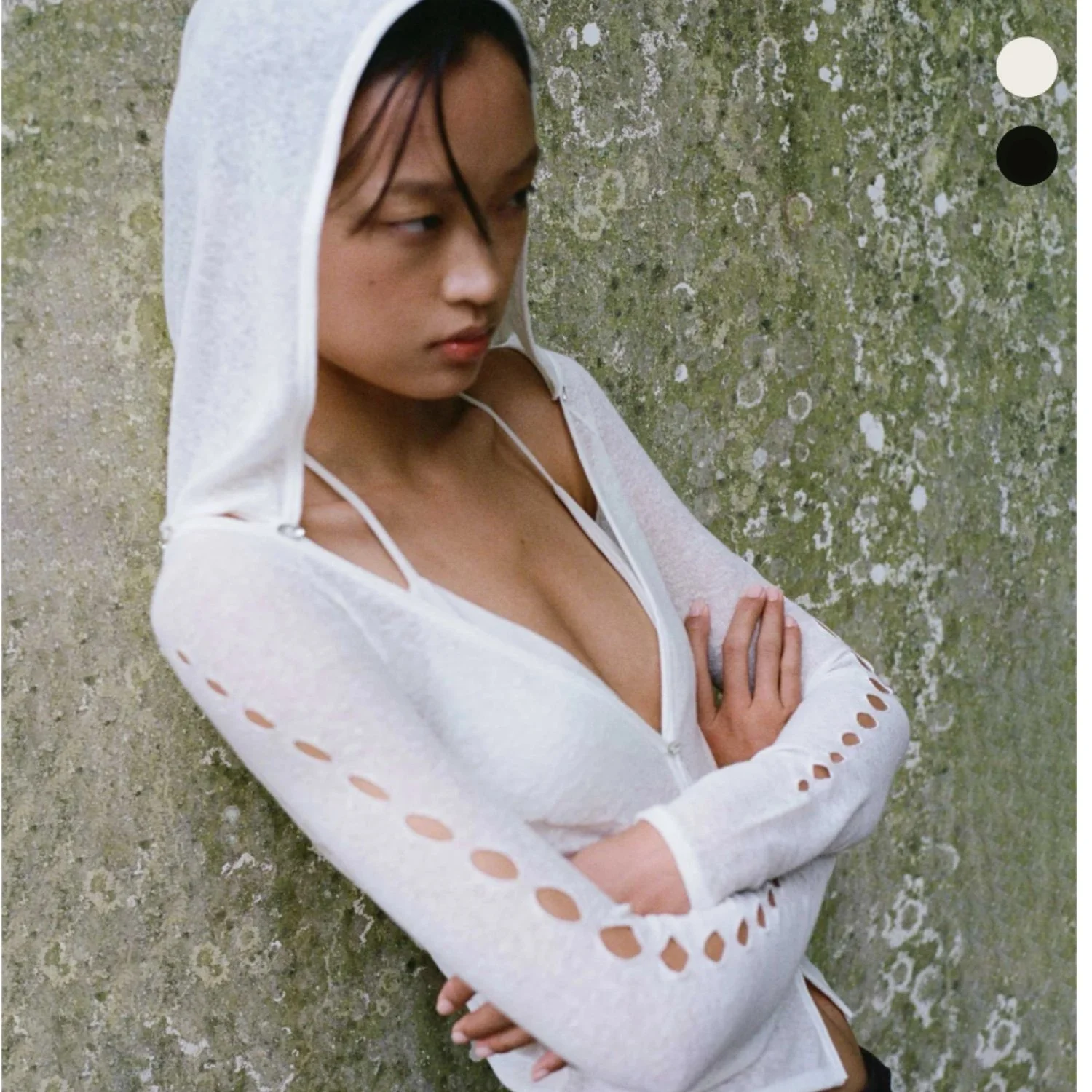 Thorn Intarsia Hood Cardigan