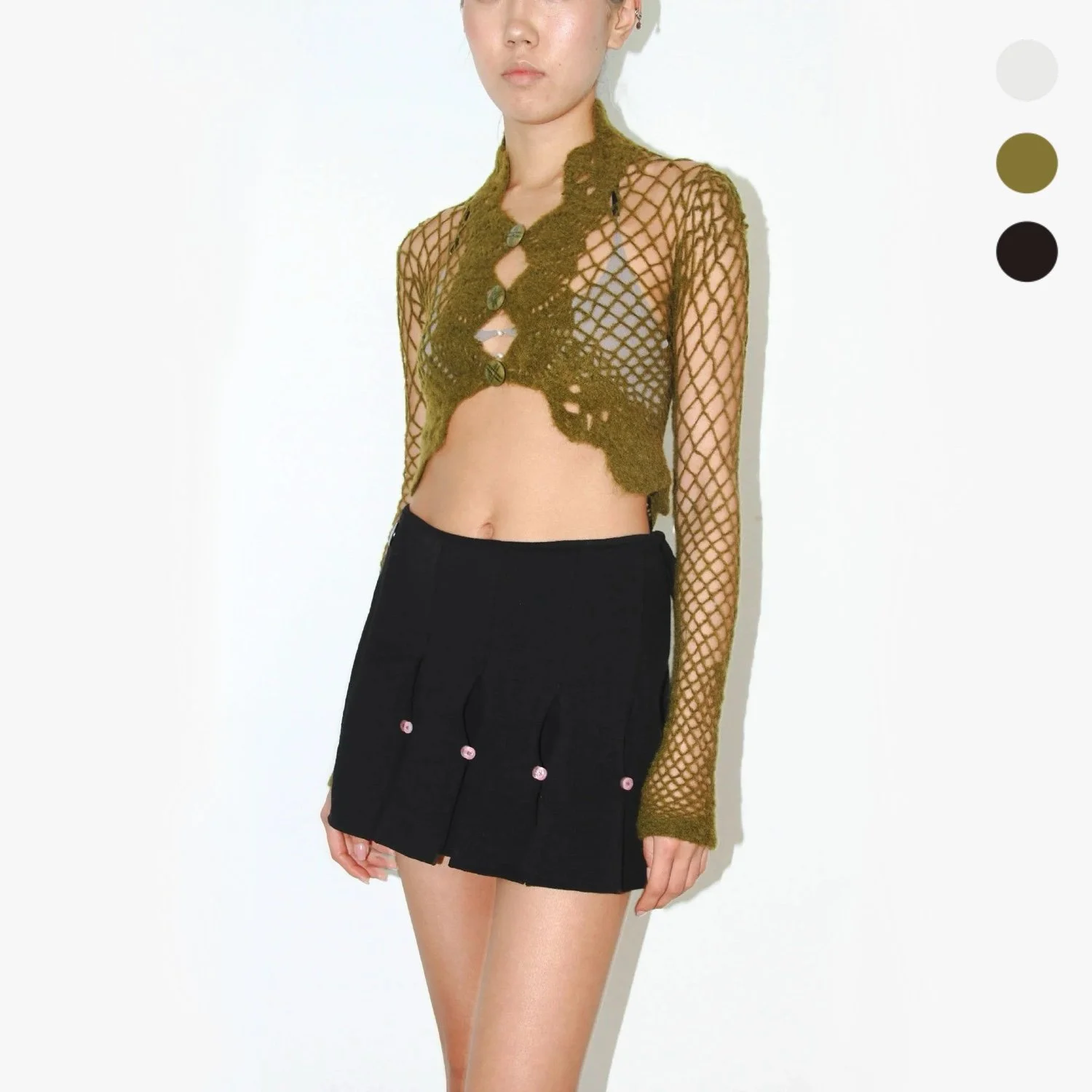 Crochet Net Cardigan