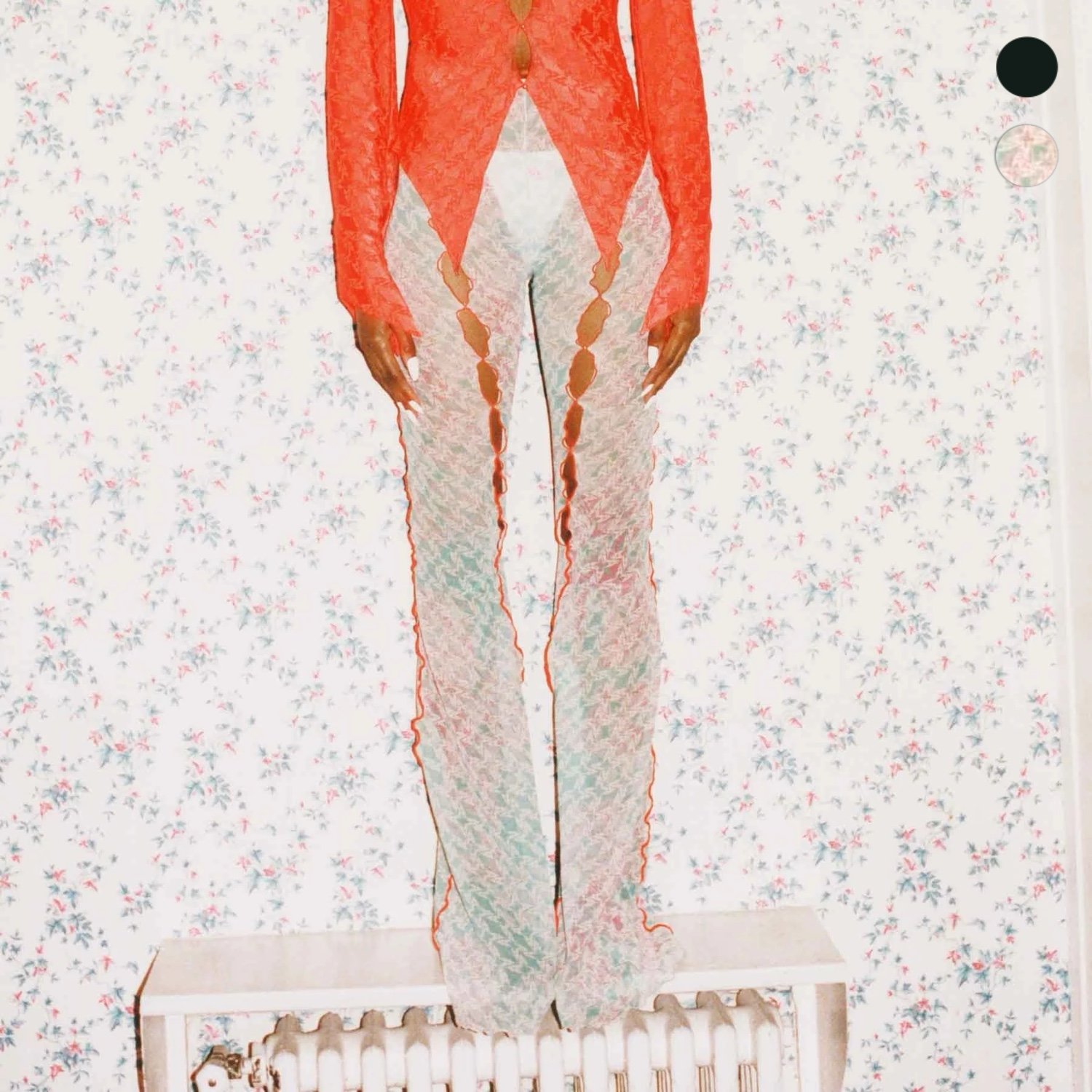 Mesh Flared Trousers