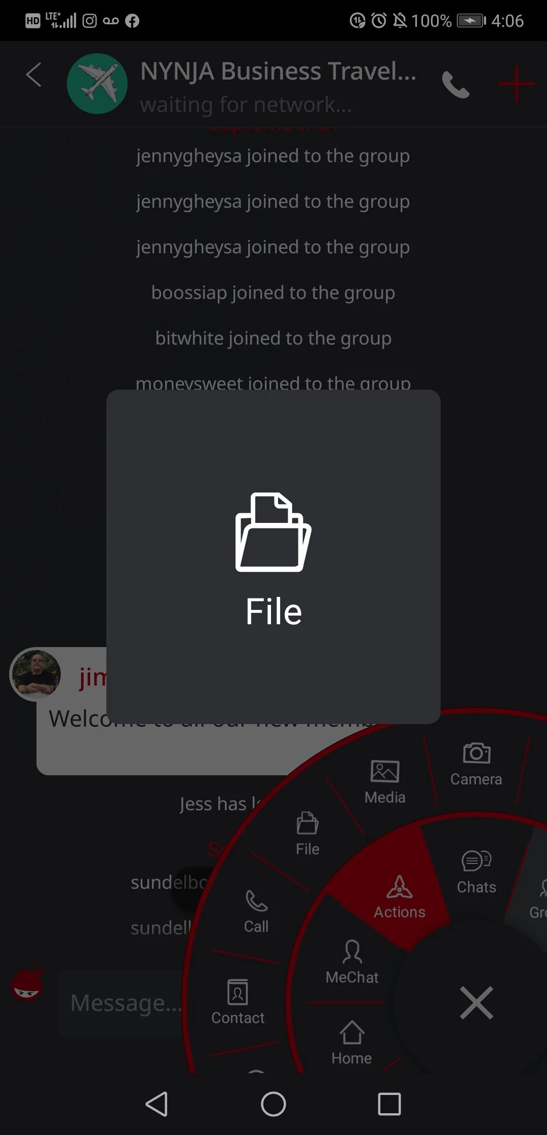 Attach a File in NYNJA (for mobile)