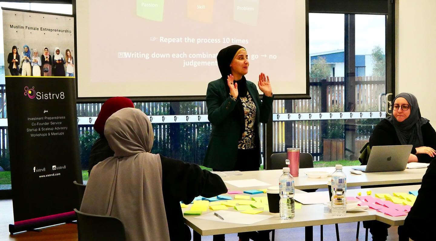 The collaboration with Sistrv8 was a success! We had the Muslim Women: Start Your Side Hustle workshop. 

The fast-paced workshop allowed us to apply our passion, brainstorm and convert it into a business idea. Keep your eyes peeled for more post abo