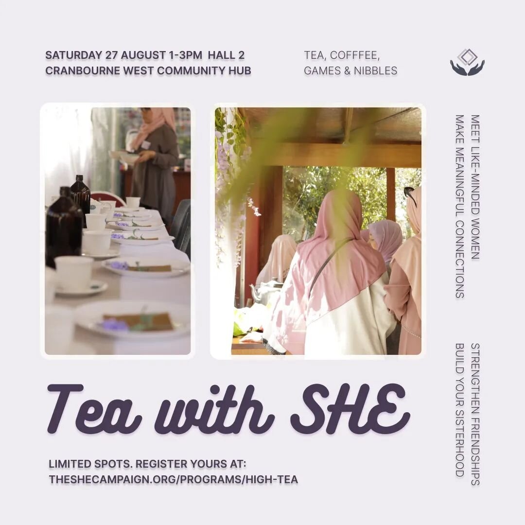 Tea with SHE is BACK! 🙌

The feedback following our first high tea last month was incredible. Even before the program started, we could see how fast you all connected with each other. It was such a blessing to witness and we want to take this opport