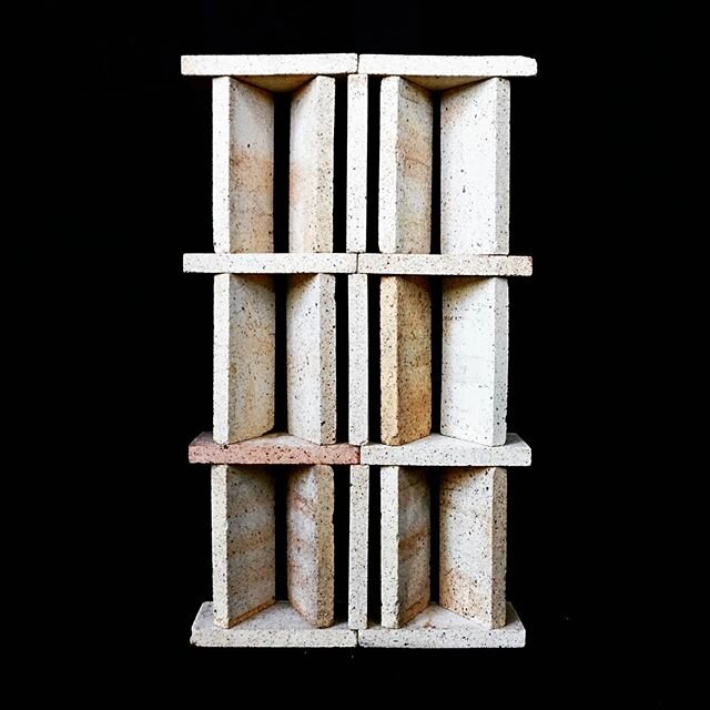 ⠀
Facade Study: Brise Soleil⠀
⠀
2020⠀
⠀
. . . .⠀
⠀
This study tests compositions for a 9 metre high brise soleil for a new house in Brisbane, Australia. Refractory brick pieces are used, sourced from a local family-owned works. ⠀
⠀
At a distance the 