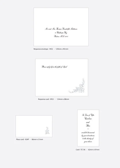 Wedding invitations, Crane, USA