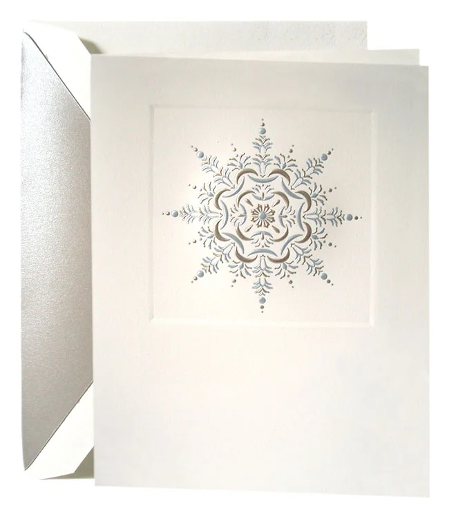 Snowstar Greeting Card, Crane, USA