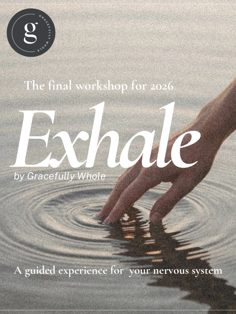 One week from today, we gather for our final Exhale of the year 🤍

As this year winds down, so many of us are still carrying it in our shoulders, our jaw, our breath. Exhale is your invitation to finally set it down.

Together we&rsquo;ll soften thr