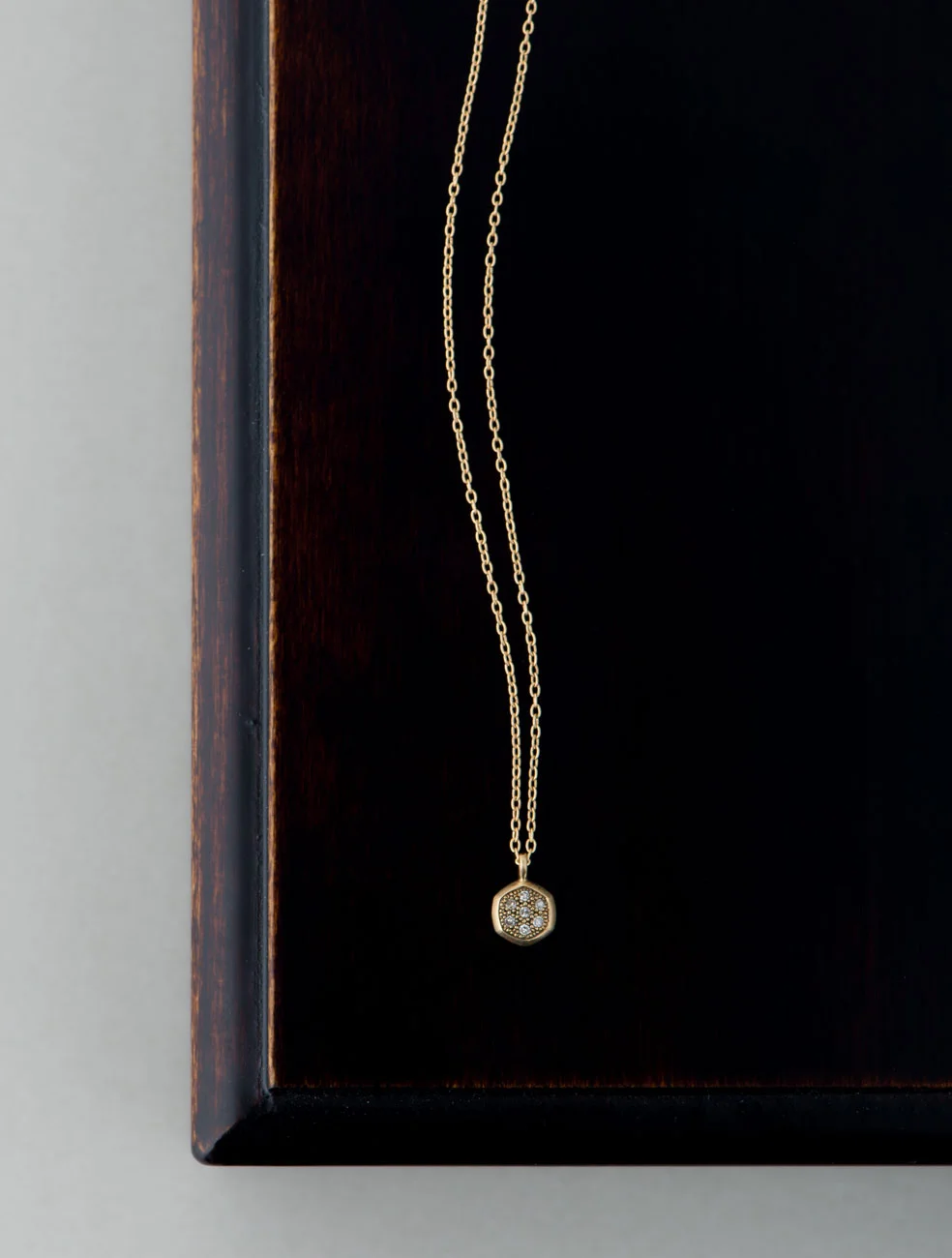 Pave hex necklace - ¥48,000