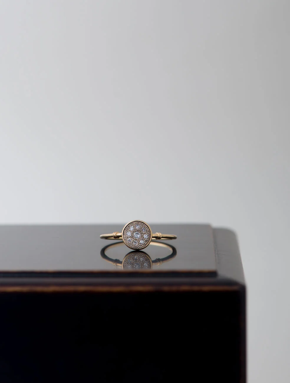 Pave round ring Ⅱ - ¥90,000