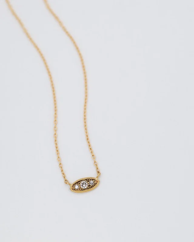 Pave marquise necklace - ¥45,000