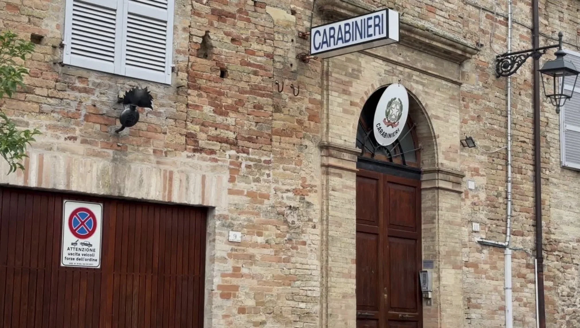 The picturesque police station in Monterubbiano
