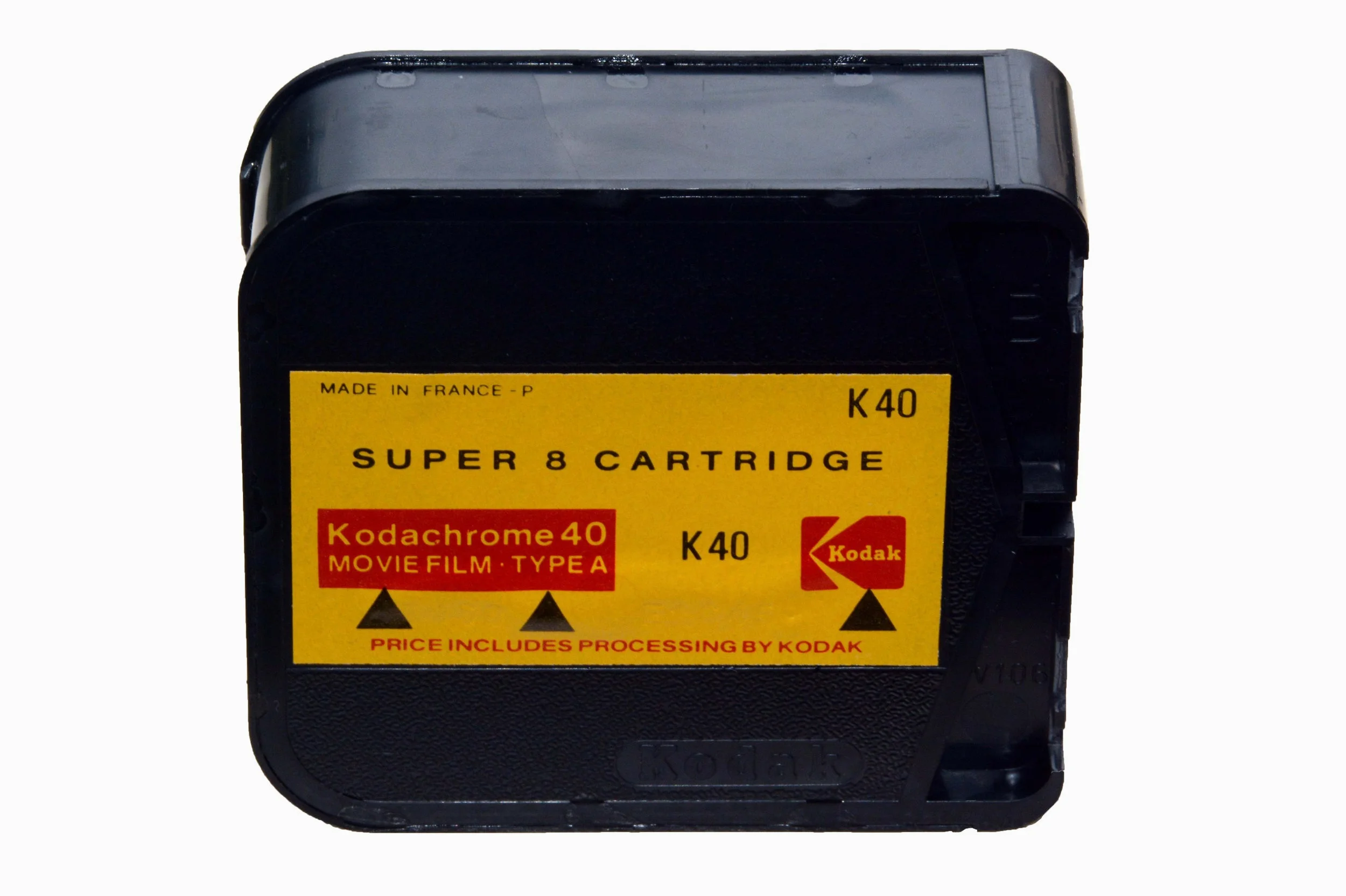 Kodak Kodachrome 40, Type A, Super 8 film cartridge