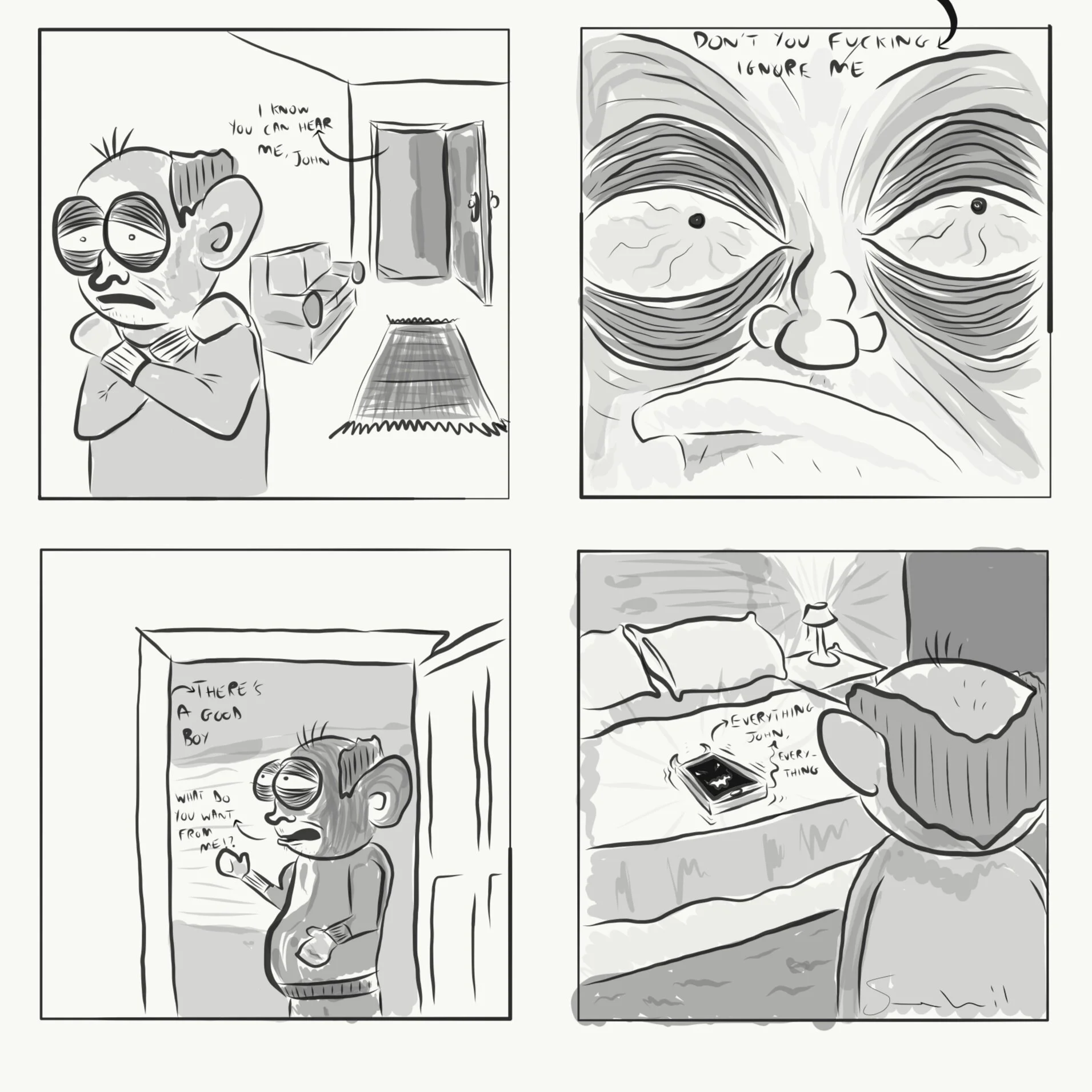 Everything John - Cartoon Board