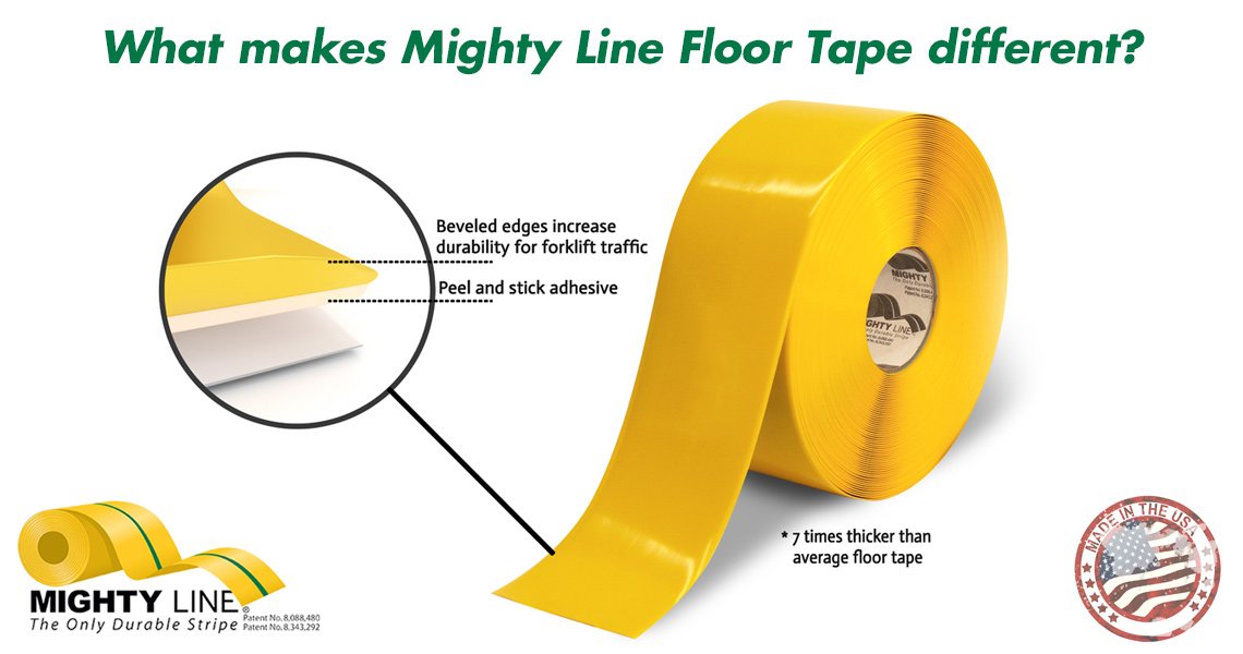 Industrial Floor Tape - Mighty Line 5s floor marking tapes & signs