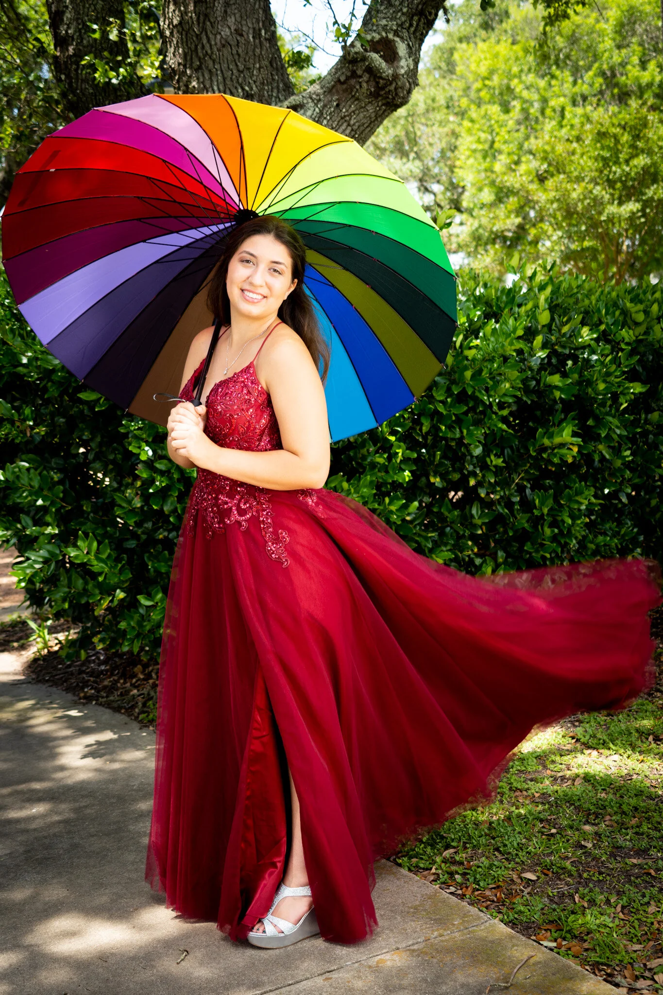  Colorful photography, prom photography, Houston, Galveston photographer, rainbow umbrella 