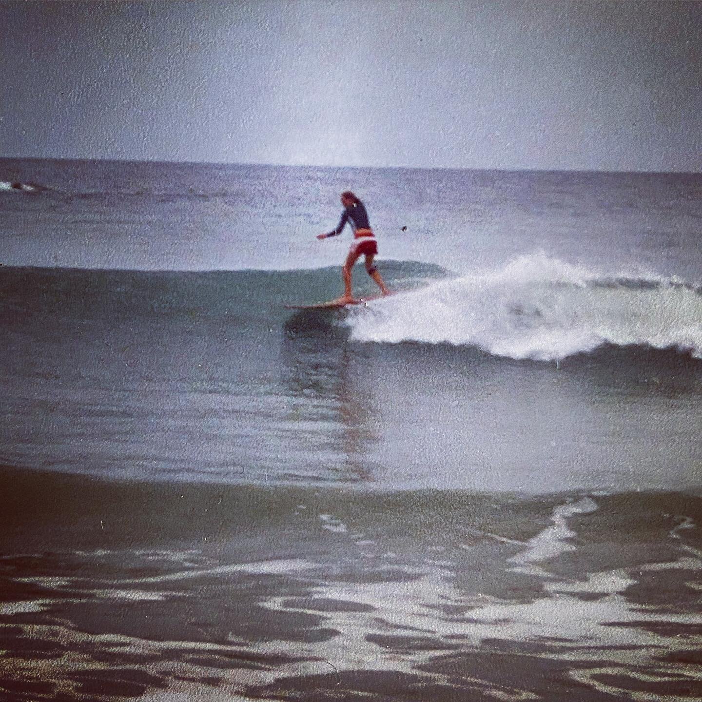 Flash back to those lazy, hazy, wave-chasing days of my well-spent youth #sigh #surfing #longboarding #beachlife #lifeisabeachbeforekids