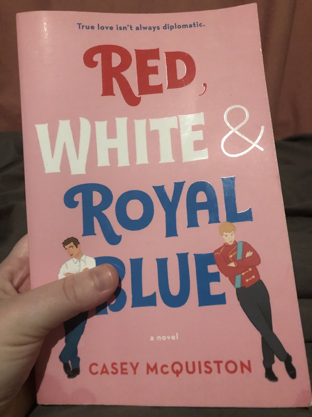Blue and red white royal