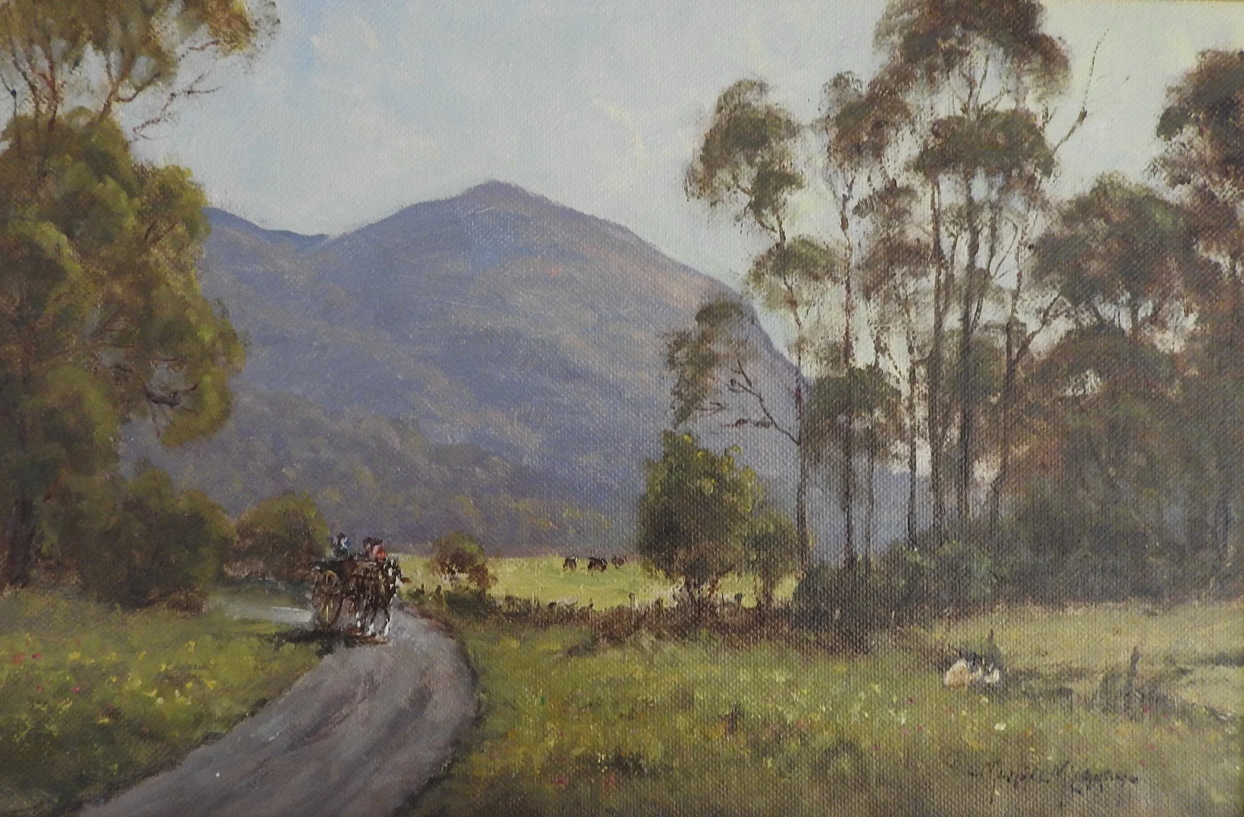 JAUNTING CAR NEAR TORC, 30CMX20CM, €495