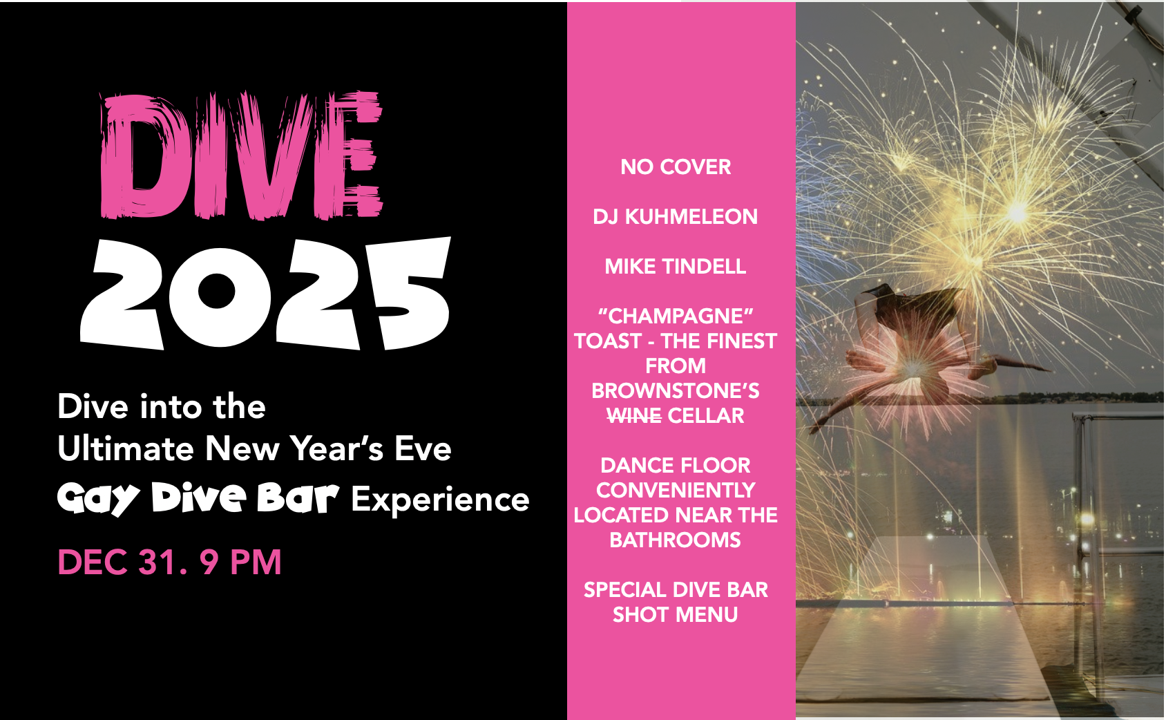 Dive 2025: The Ultimate New Year's Eve Gay Dive Bar Experience