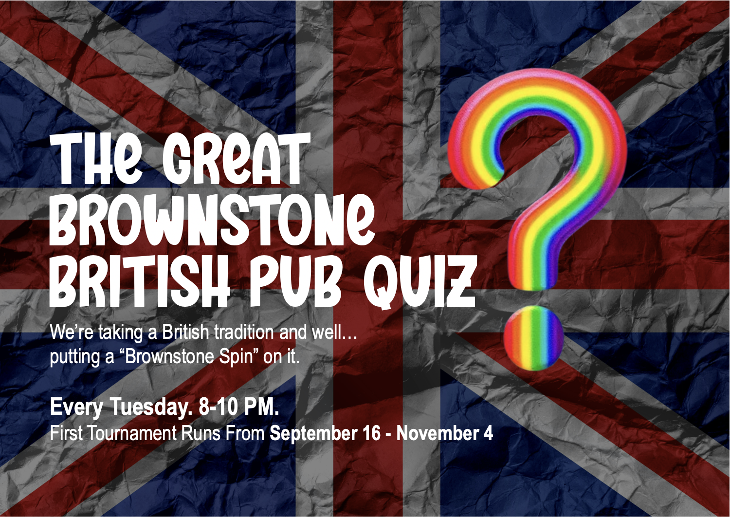 The Great Brownstone British Pub Quiz
