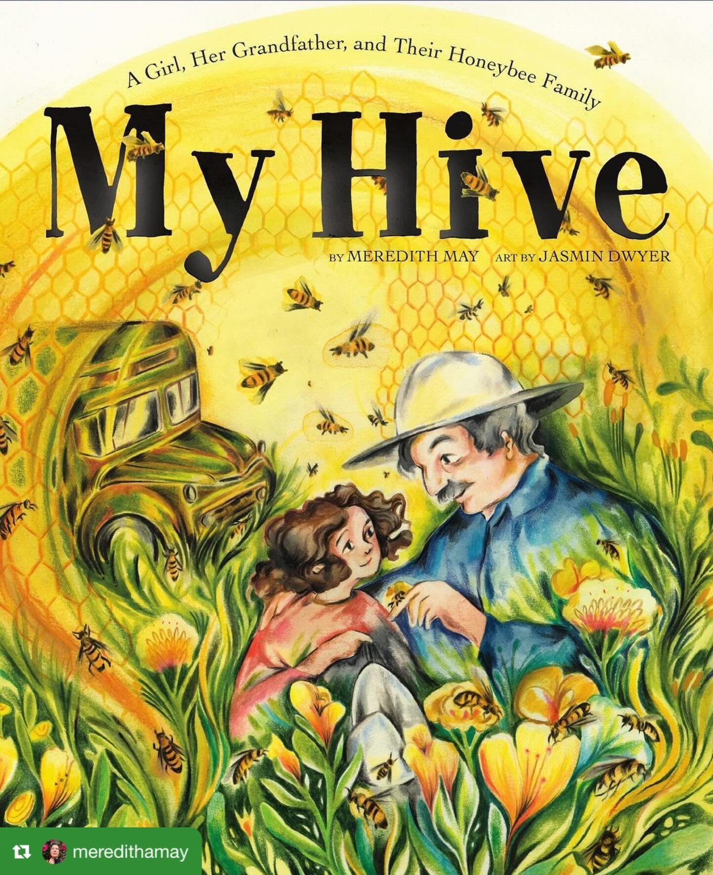 🐝 check out this cover reveal for MY HIVE!! 🐝 it&rsquo;s all the buzzzz 🐝 

#repost from @meredithamay original caption below! 

To honor what would&rsquo;ve been Grandpa&rsquo;s 98th bday today, a cover reveal! My debut children&rsquo;s book drop
