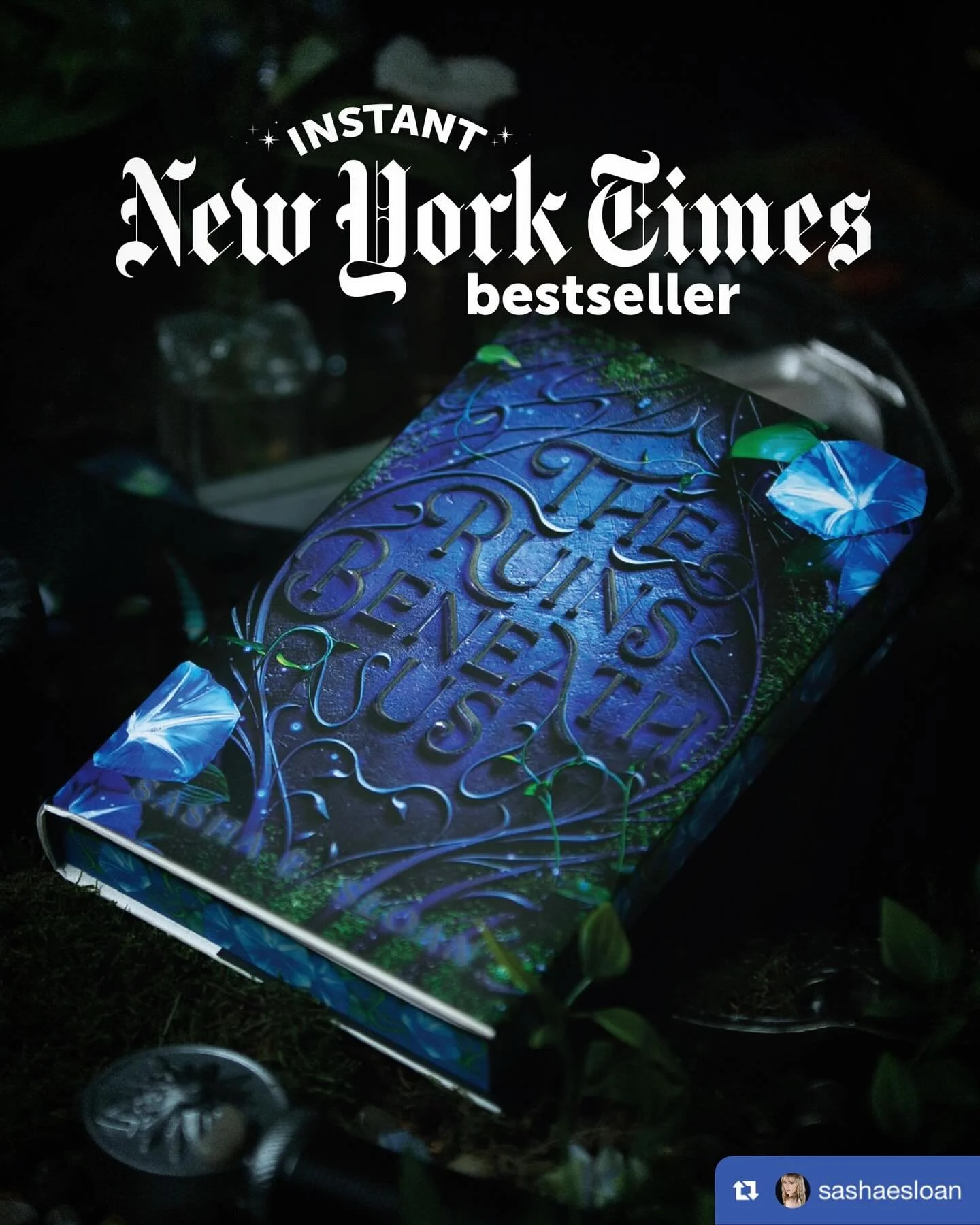 Huge congrats to @sashaesloan as The Ruins Beneath Us is an instant New York Times bestseller!!!!! 🌟 😭 🎉 

Published by @disneybooks @hollyprangerice repped by Abigail Frank #nytbestseller #tbr #mustreadbooks #amwri̇ti̇ng #writingcommunity #therui