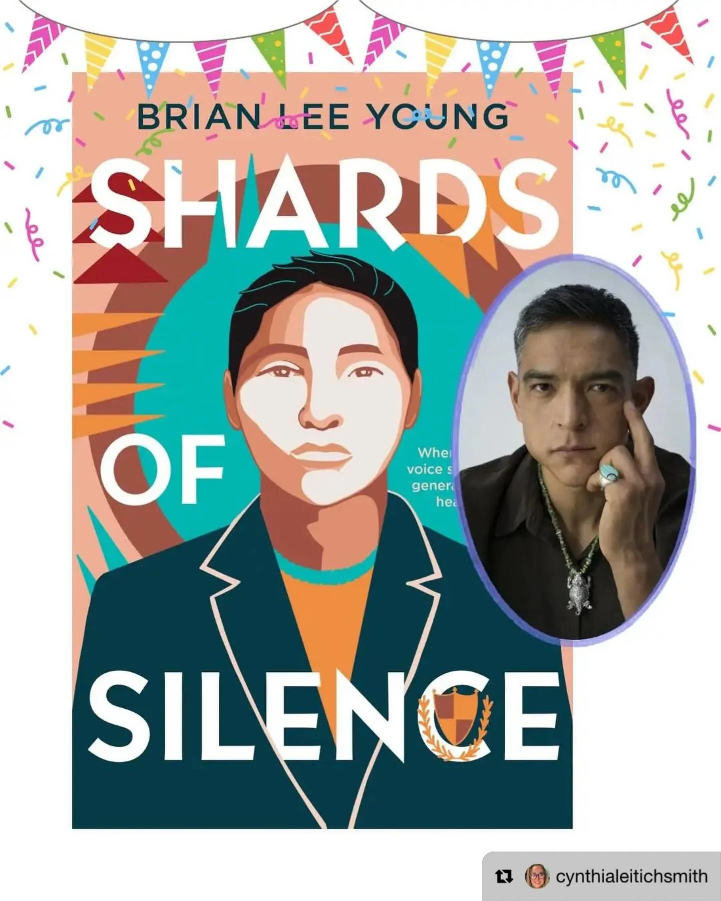 Happy Book Birthday, Brian Lee Young! SHARDS OF SILENCE (Heartdrum, 2026) is Brian&rsquo;s debut YA novel.

#Repost from @cynthialeitichsmith

SHARDS OF SILENCE by Brian Lee Young (Navajo), cover art by Lynnette Haozous (San Carlos Apache Tribe/Chiri