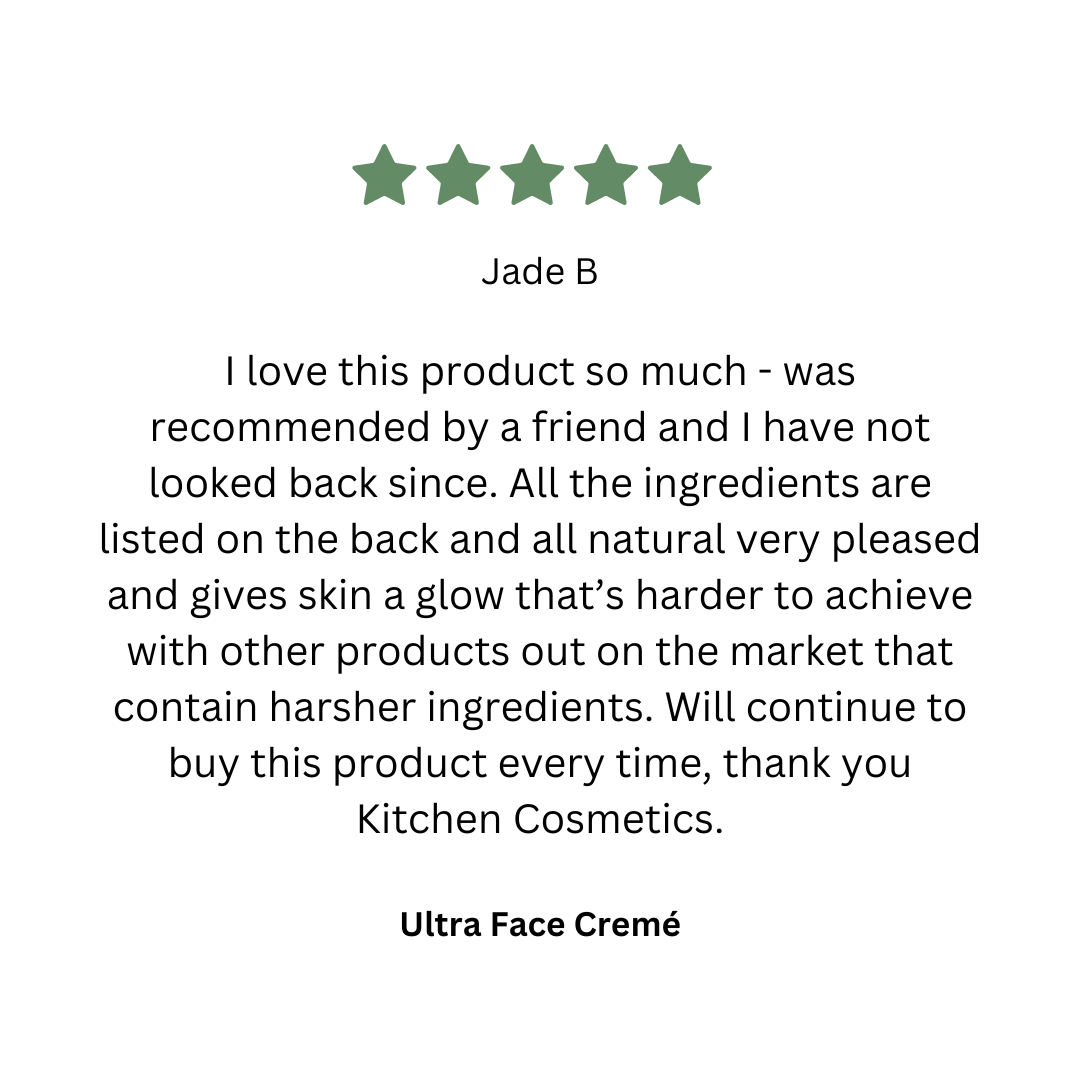  Review for Kitchen Cosmetics Ultra Face Creme moisturising skincare product 