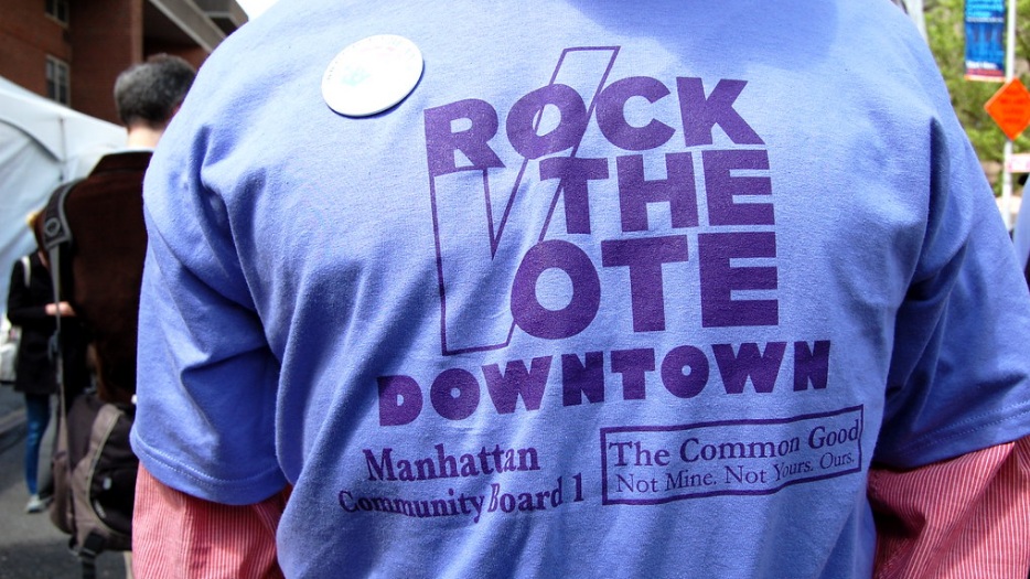  The Common Good at The Tribeca Film Festival Family Day helping register voters 