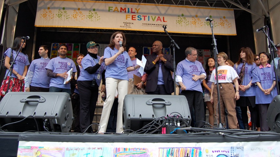  The Common Good at The Tribeca Film Festival Family Day helping register voters 