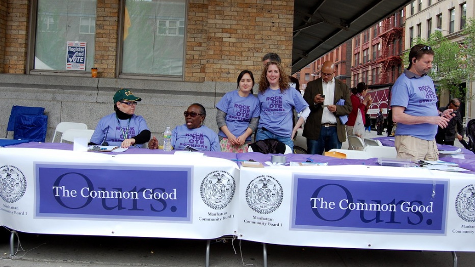  The Common Good at The Tribeca Film Festival Family Day helping register voters 