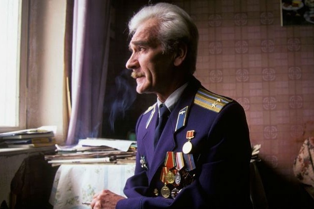   Pictured: a nuclear weapons base in the USSR, Stanislav Petrov   