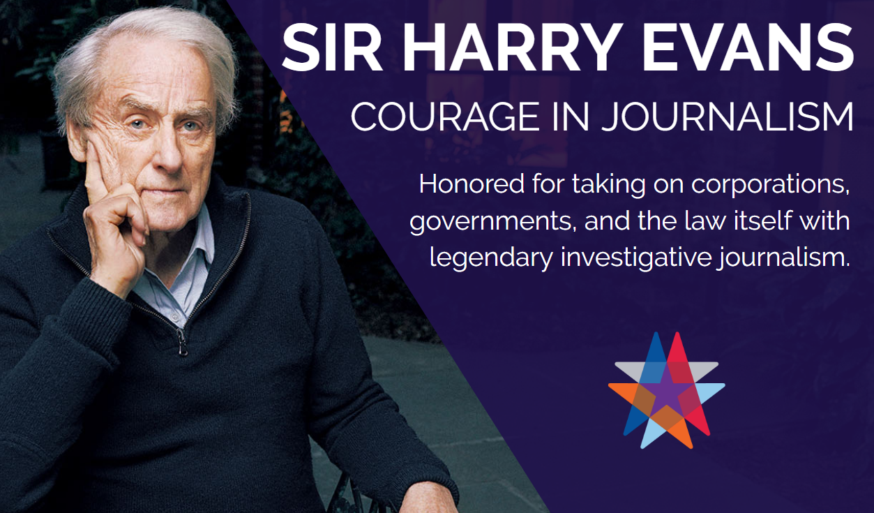 sir harry evansthe common good american spirit award