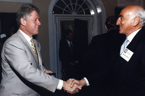  Schwartz with President Bill Clinton 