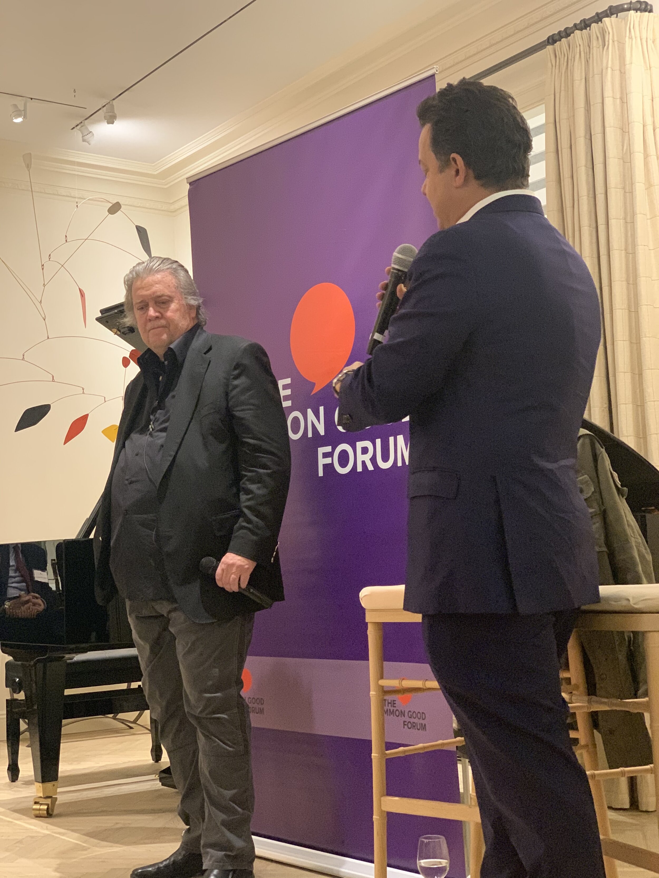 An evening with Steve Bannon