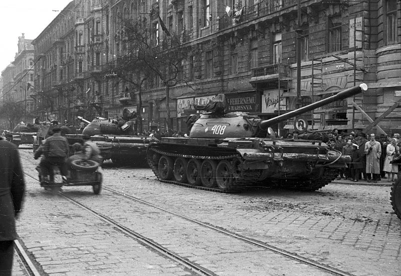 [Soviet tanks in Budapest, 1956]