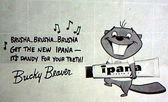 [One of Kati’s first English lessons was memorizing the commercial for Ipana toothpaste]