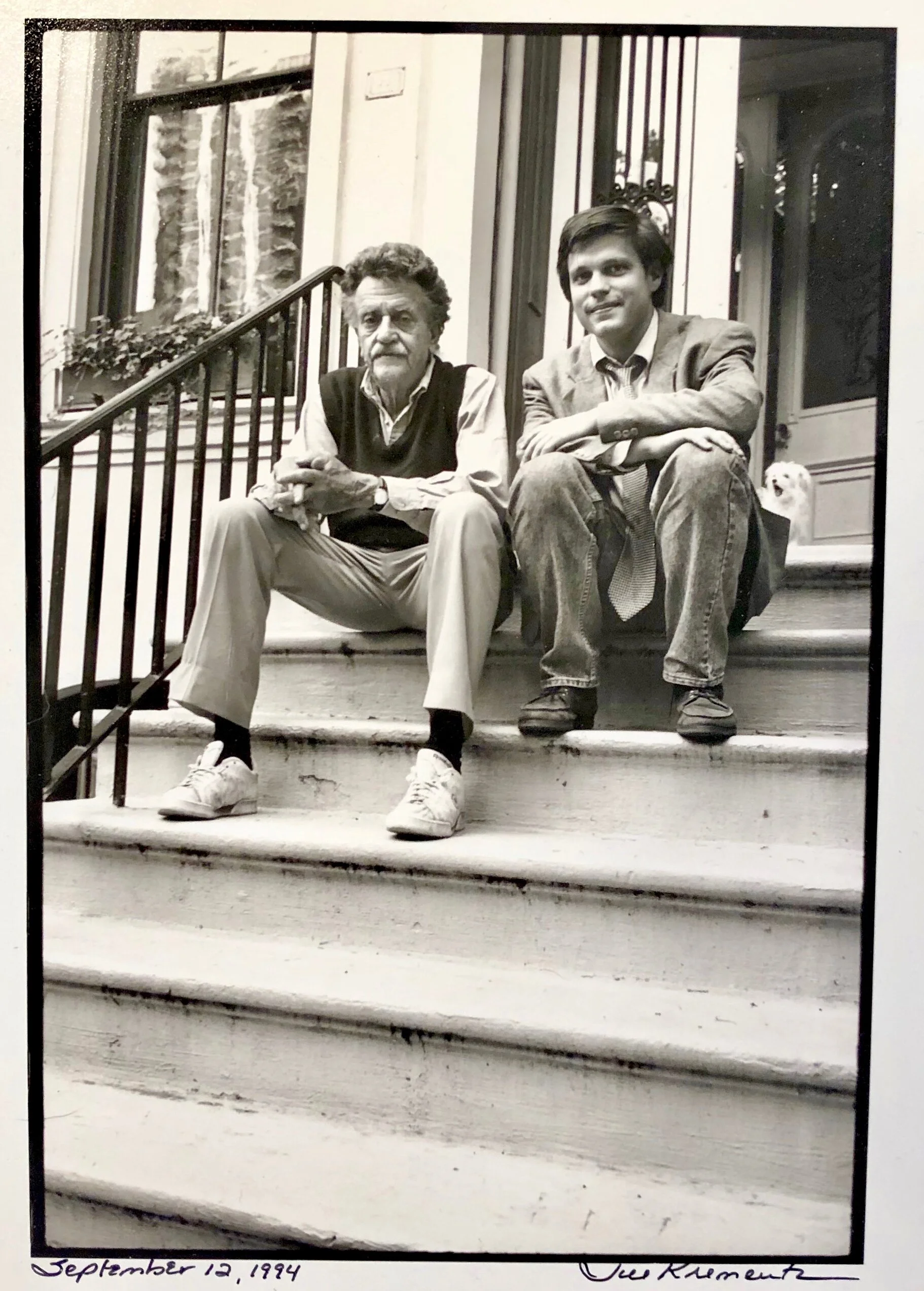 Brinkley with Author Kurt Vonnegut, 1994