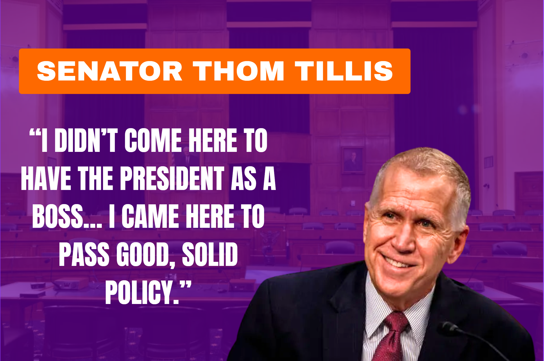 TCGF Leadership Series: Senator Thom Tillis