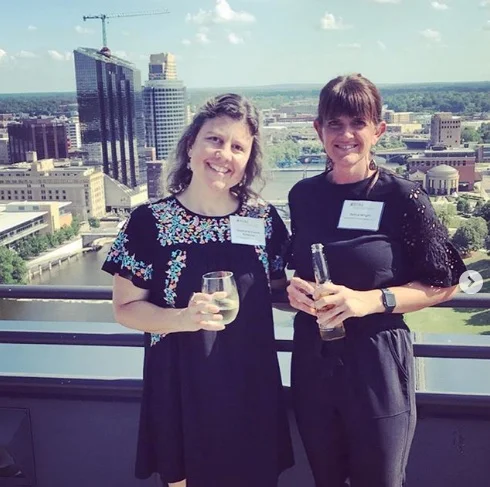 Our designer and horticulturalist, Stephanie and our general manager and horticulturalist, Selina attending an event for the Grand River Restoration Project.