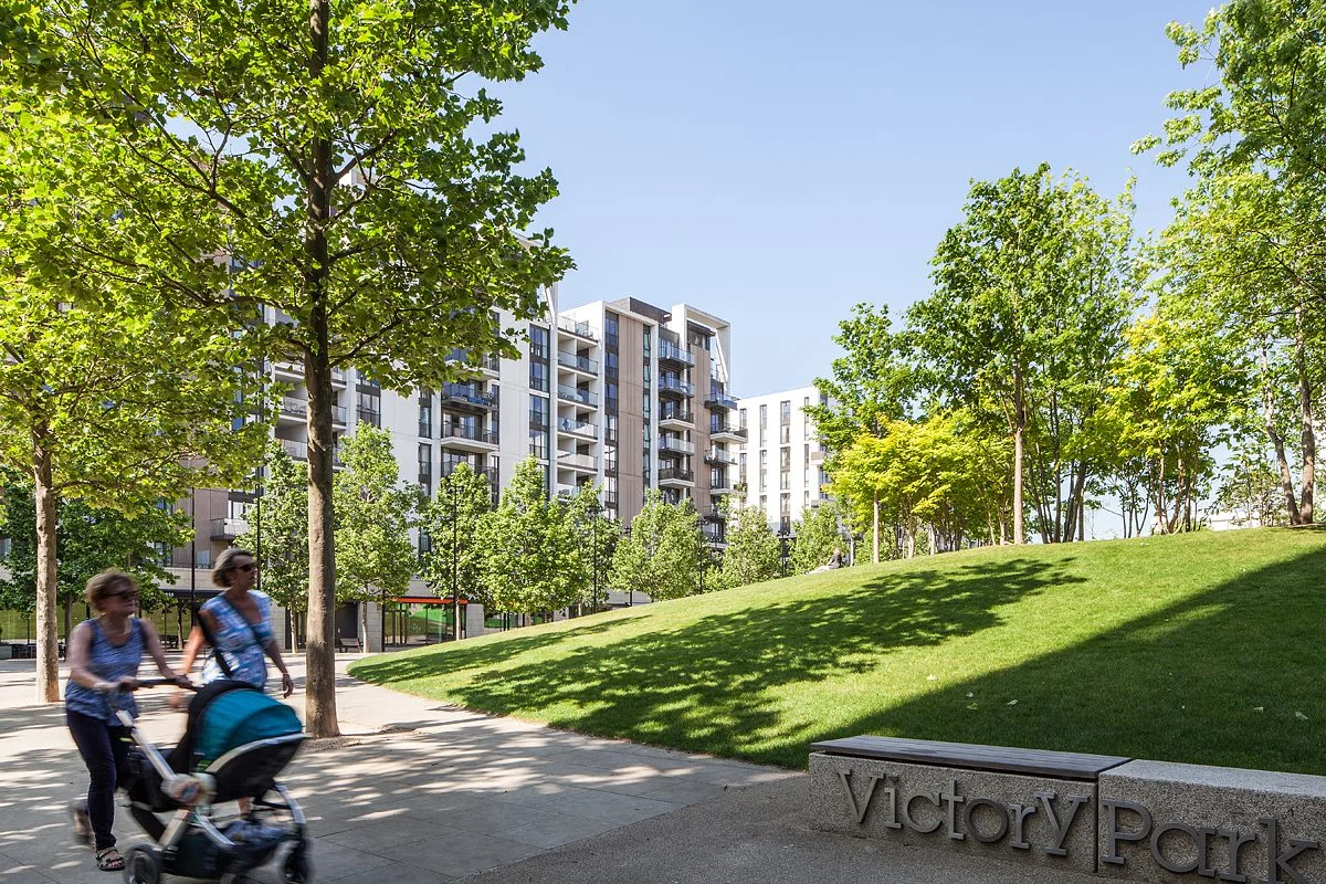 Photo of First Base’s East Village Development in Stratford, London