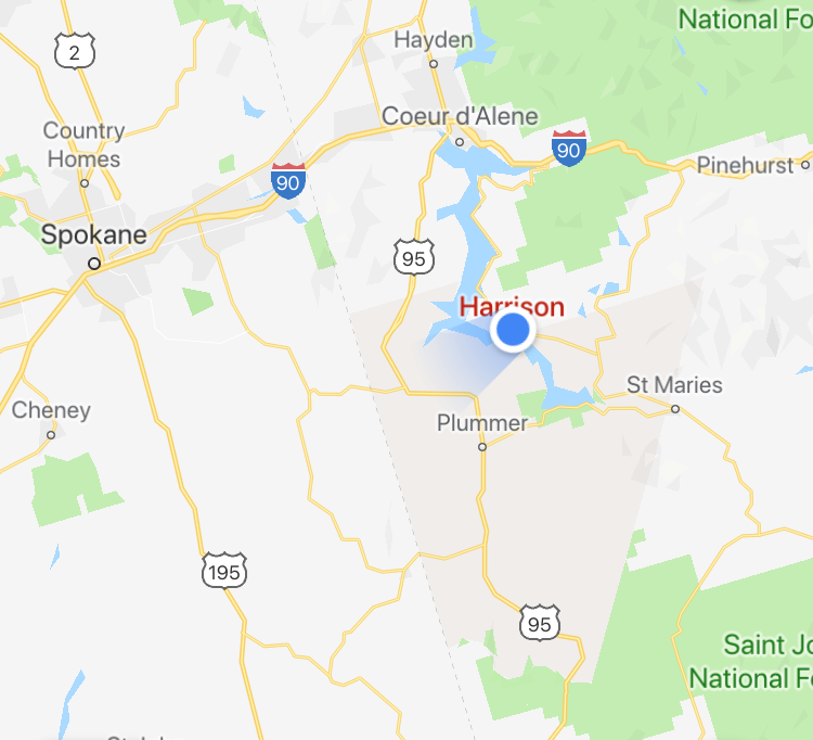 Map Of Harrison Idaho Home — City Of Harrison Idaho