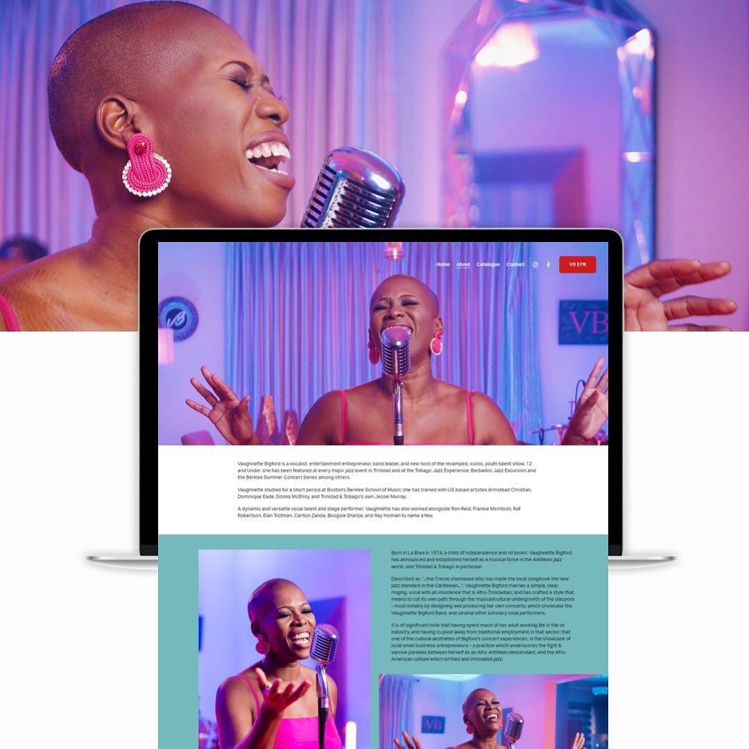 LOOK INSIDE | Have a look inside Vaughnette Bigford&rsquo;s website. 
Website: www.vaughnettebigford.com
 
Creating and curating the internal pages for Vaughnette&rsquo;s website I was focused on collating her recent concerts and musical pieces. Whil