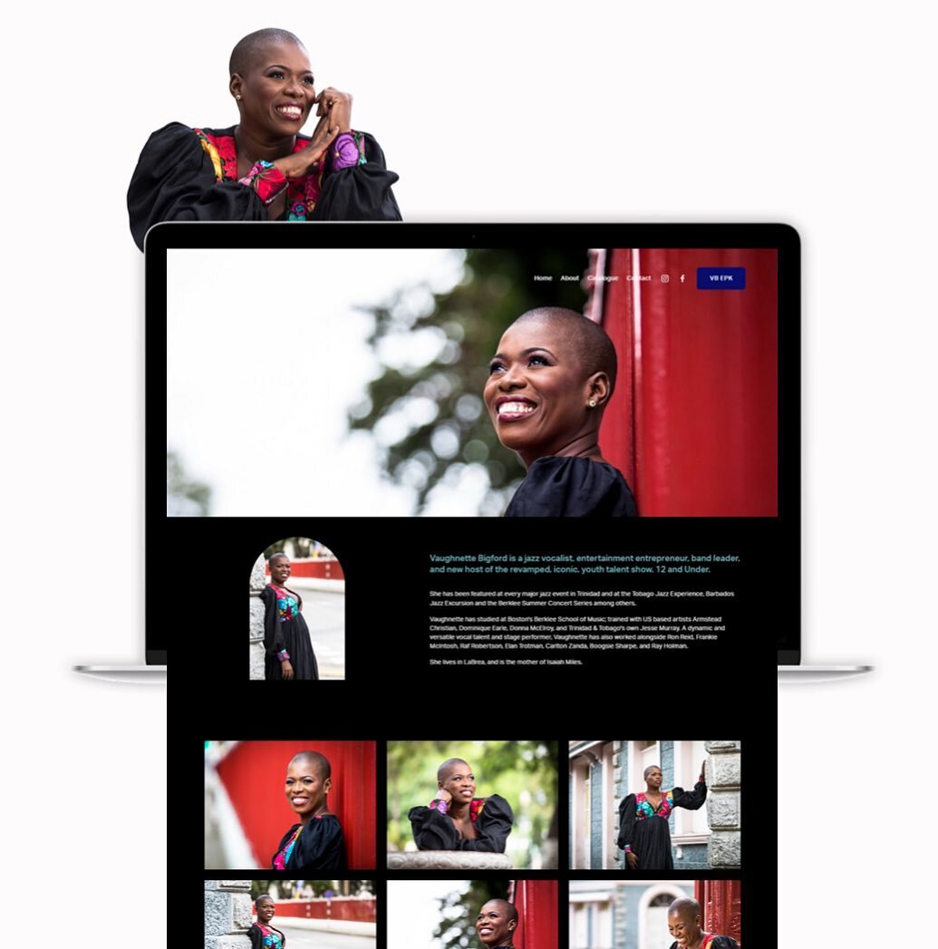 LOOK INSIDE | Vaughnette&rsquo;s EPK. 
Website: www.vaughnettebigford.com/epk
 
Creating a digital epk for musician @vaughnette_bigford, allowed me to add download elements for her music and photos which can be used for press articles. 

Designing th