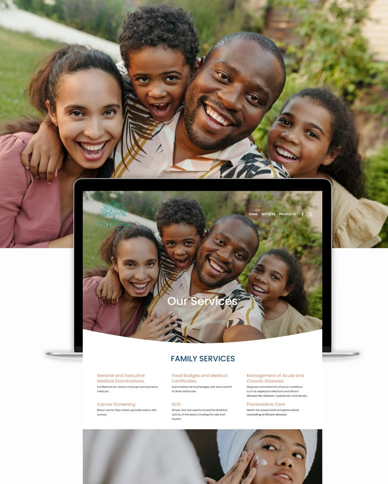 A LOOK INSIDE | Let&rsquo;s take a closer look at the services offered by Proper Care.
www.propercarett.com

Designing the internal pages of this site was a thoughtful collaboration, where messaging and visuals had to work seamlessly to engage, and i
