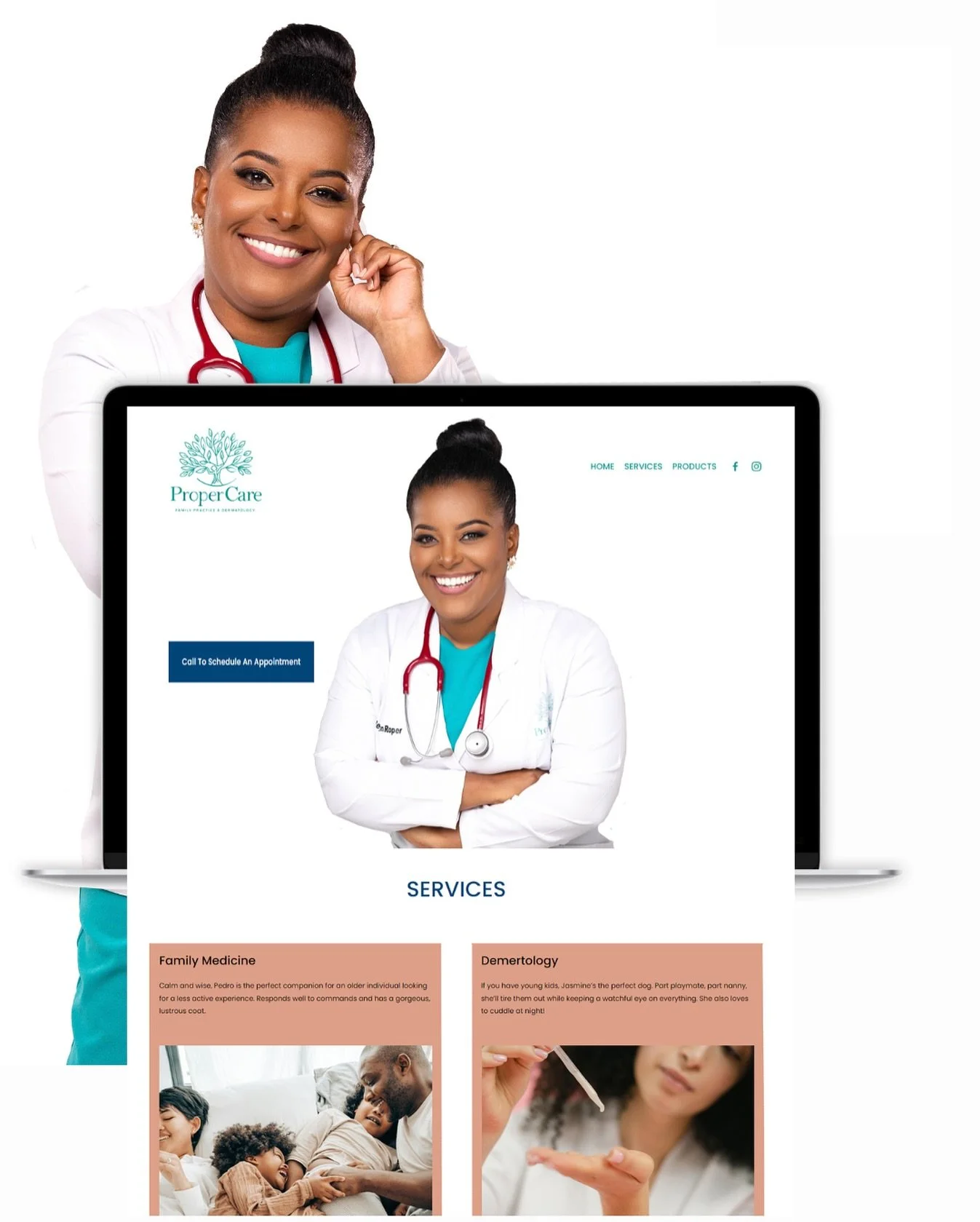 CLIENT FEATURE 🌐✨ | Website Launch Alert!

Thrilled to unveil the brand-new digital home of Proper Care, founded by Dr. Lesley-Ann Roper &mdash; a Family Medicine specialist with advanced postgraduate training in Dermatology.

Dr. Roper is a true tr