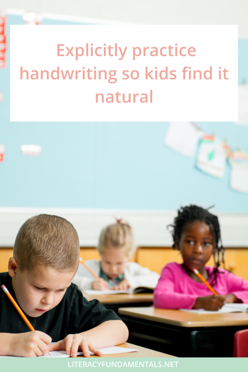 How to Teach Handwriting with Limited Time — Literacy Fundamentals ...