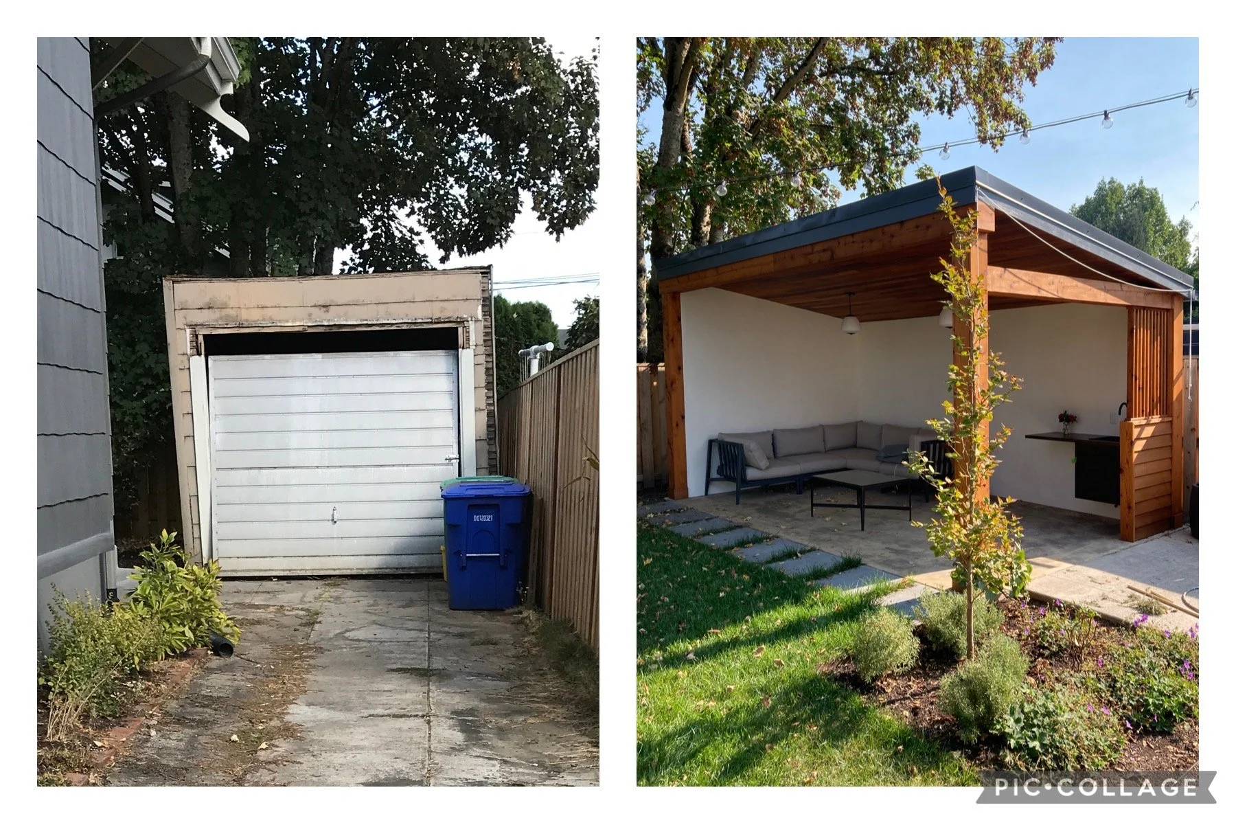 Garage Demo and Pergola Construction