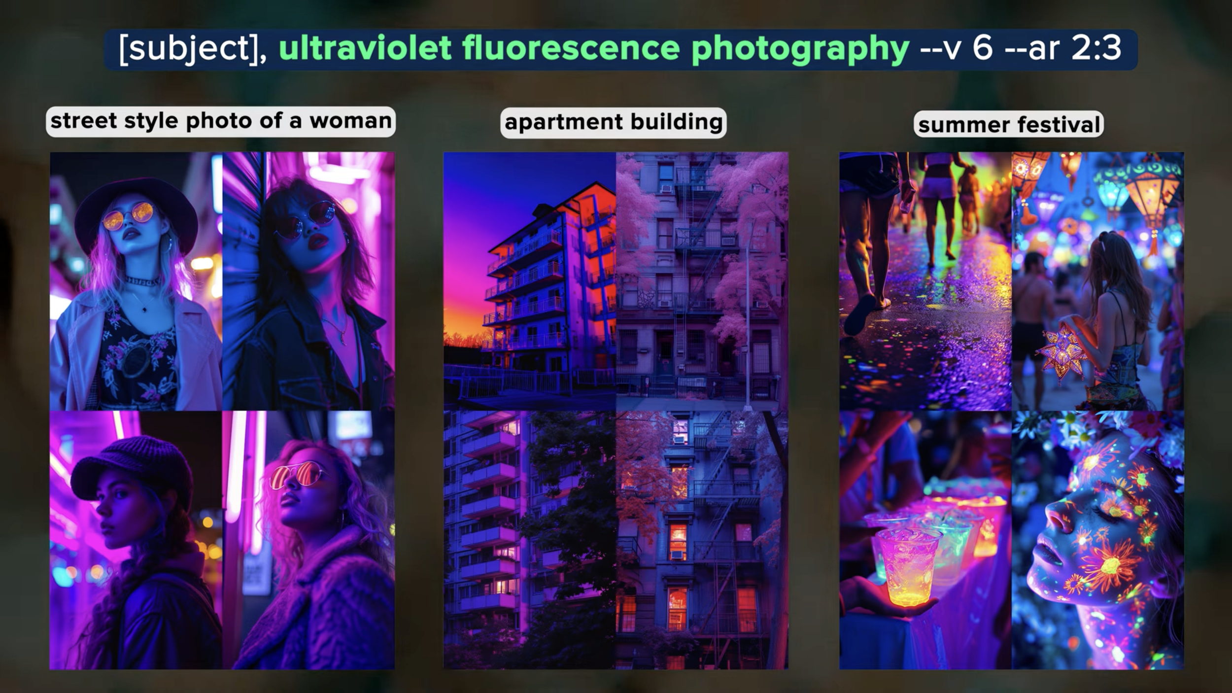 ultraviolet fluorescence photography